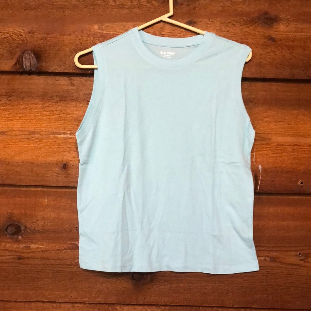 Old Navy light blue Sleeveless Muscle Tee